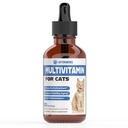 Multivitamine de chat - Soutien à la santé immunitaire, à la peau, au manteau, à la santé cardiaque et plus - Vitamines de chat - Suppléments et vitamines de chat - Vitamines de chat pour chats à l'intérieur - Vitamines de chat - Soutien immunitaire de chat - (1)