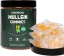 Mullein Gummies 2000mg for Lung Support, Daily Respiratory Health Gummies, Mullein Leaf Extract, Vegan & Non-GMO, Pear Flavor, Lung Health & Sinus Relief