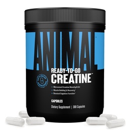Animal Micronized Creatine Monohydraat Capsules - 300 Caps, 2500mg per Serving to Serving Muscle Growth, Endurance, ATP Production, Cognitive Function, Strength, Recovery, and Delay Muscle Fatigue