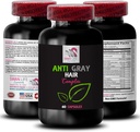 Anti grijs haar pillen - ANTI GRAY HAIR COMPLEX - grijs haar omkering, Kleur revival, Haar Toon, Kleur vitaliteit booster, Verse kleur, Anti grijs haar supplement, Haar transformatie 1 Fles 60 Capsules