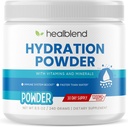 Healblend Hydration Powder - Electrolytes Drink Mix met Magnesium, Zink, Real Pink Himalaya Salt, Vitamine C, B Complex for Endurance & Energy