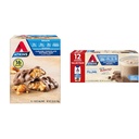 Atkins Caramel Chocolate Nut Roll Snack Bar, Proteine Snack, High in Fiber, 2g Sugar, 16 Count & Milk Chocolate Delight Proteine Shake, 15g Proteïne, Low Glycemic
