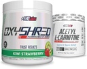 EHP Labs Shred + Acetyl Bundle - OxyShred Thermogenic Pre Workout Powder & Shredding Supplement - Acetyl L-Carnitine - Ondersteunt natuurlijke energie, Aids Metabolisme, & gezonde hersenfunctie