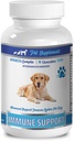 Honden Immune Booster Biologische - Honden Immune Ondersteuning - Geavanceerde CHEWABLE Treats - Premium - rode Klaver Honden - 1 Fles (90 Kauwen)