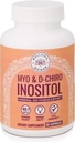 Myo-Inositol & D-Chiro Inositol Supplement Bottle (60 capsules) 40:1 Ratio Capsule for Ovarian Support Myo-Inositol 1000mg & D-Chiro 25mg Inositol Capsules w/Conositol - Daily Inositol for Women