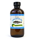 Huile de foie de morue vierge - 8 Fl oz naturel, d'origine durable, sauvage et dégustation fraîche. Élevée en vitamine D, Oméga 3 DHA/EPA (lemon et menthe poivrée aromatisée)