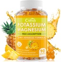 Magnésium Glycinate Gommies 500mg de relaxation Calme Magnésium Gommies de sucre sans sucre sans OGM sans gluten avec végane pour adultes et enfants