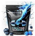 Creatine Monohydraat Gummies - Spiergroei, Performance, Endurance - 5 Gram Creatine per Serving - Vegan, Non-GMO, Glutenvrij, Made in USA - 90ct (90 Telling, Zure Blauwe Raspberry)