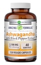 Verbazingwekkende Formules Ashwagandha Root met Black Pepper Extract Supplement 