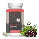 Mountain Peak Nutritionals Immuni-V - Système immunitaire et complément de soutien du corps entier - Booster antioxydant naturel avec acide humique, extrait d'olive, et mûrier (60 capsules végétariennes)