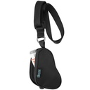 Beautyflier Astma Inhalator geval Lanyard houder Keychain Travel Handige Mini Bag voor volwassenen en kinderen, Omvat niet Inhaler (zwart)