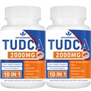 2000mg Tudca Lever Ondersteuning Supplement, Tudca Bile Zout met melkdistel en Nac,120 Capsules voor 60 dagen,Ondersteuning voor lever, ontgifting, immuunsysteem