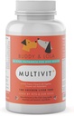 Multivitamine voor honden Geavanceerde dagelijkse supplementen om de gezondheid van hond multivitaminen, voedingsstoffen, calcium, spijsverteringsenzymen en antioxidanten 180 Kippen Lever smaak kauwtabletten