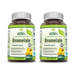 Kruidengeheimen Bromelain 500 Mg 120 tabletten Supplement 