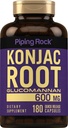 Piping Rock Glucomannan Capsules 600mg 