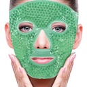 ZNÖCUETÖD Gezicht Oogmasker Ice Pack voor het verminderen van gezwollenheid, zakken onder ogen, Puffy Dark Circles, Migraine,Hot/Cold Pack met zachte Plush backing (Groen #43)