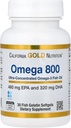 California Gold Nutrition Omega 800 Ultra-geconcentreerde Omega-3 Visolie, kd-pur® triglyceridevorm, 30 Visgelatine Softgels (1.000 mg per Softgel)