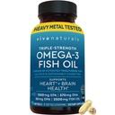 Viva Naturals Triple Strength Omega 3 Fish Oil Pillen 