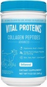 Vitale eiwitten Gras Fed Collageen Powder Supplement Gehydrolyseerde Peptiden met Hyaluronzuur en vitamine C - Niet-GMO, Zuivel en Glutenvrij Ongearomatiseerd, 9.33oz