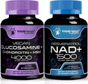 WELNESS LABSRX Glucosamine Chondroitin MSM Nad Supplement Capsules