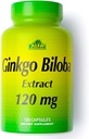 ALFA VITAMINS Ginkgo Biloba 120 mg ondersteunt hersenfunctie en geheugenondersteuning - 120 capsules