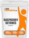BulkSupplements.com Raspberry Ketones Powder - Raspberry Ketones Supplement, Antioxidant Bron - voor energie ondersteuning, Glutenvrij, 500mg per portie, 500g (1.1 lbs) (pakket van 1)