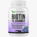 Krachtig Biotine (Vitamine B7) 10.000 mcg met vitamine D & E supplement 