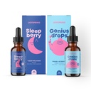JoySpring Genius Drops Brain Supplement en SleepBerry Melatonine voor kinderen slaapondersteuning
