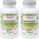 Quantum Health SuperLysine+ Advanced Formula Immune Support Supplement Lysine 1500 mg, Vitamine C Echinacea Licorice Bee Propolis & Odorless Knoflook - 180 tabletten (verpakking van 2)