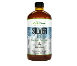 Kaiame Naturals Colloïdaal Zilver, Ionische Zilveren Oplossing, 10 PPM, Large 32 oz glazen fles, Natuurlijke Immune Ondersteuning Supplement, Veilig voor volwassenen, kinderen, en Huisdieren