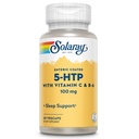 SOLARAY 5 HTP Supplement met vitamine C & B-6 - Slaapsupplement en serotoninesynthese ondersteuning - Lab geverifieerd, 60 dagen geld-terug garantie - 60 porties, 60 Enteric Coated VegCaps