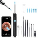 Ear Was Verwijdering - Earwax Verwijderaar Gereedschap met 8 stuks oor - oorkanaalreiniger met 1080P Camera - FSA HSA in aanmerking komende - oor reinigen Kit met 6 oorlepel - oorcamera voor iOS & Android (zwart)