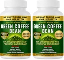 Green Coffee Bean Extract, 100% Pure Green Coffee Bean Capsules, 50% Chlorogenic Acid, 10.000 mg Sterkte, 120 capsules, 4 maanden Supply, Non-GMO en Glutenvrije, traditionele kruidensupplement