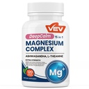 VEV DeepCalm 15-in-1 Magnesium Complex for Women & Men, Magnesium Supplement, Sleep, Glycinate & Citrate Vegan Capsules with Ashwagandha & L-Theanine, 120 Count