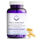 Relumines 1650mg L-Glutathione Complex met Hyaluronzuur, Alpha Lipoïne Acid, Rose HIPS, Vitamine E & Riboflavine Antioxidant Ondersteuning, Perfect voor het bereiken van een Holiday Glow, Made in USA 90 Capsules