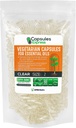 XPRS Nutra Maat 2 Lege Vegan Capsules - 500 Tel Clear Veggie Caps voor essentiële oliën - Lege plantaardige capsules voor essentiële oliën - DIY Pill Filling