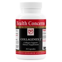 Préoccupations pour la santé Collagenex 2 – Supplément de collagène pour le soutien et la flexibilité conjoints – Membrane de coquille d'oeuf naturelle pour les hommes et les femmes - Soutien tissulaire conjonctif – Supplément à base de plantes chinoises - 30 capsules