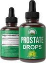 Prostaat Ondersteuning Supplement voor mannen gezondheid. Vegan Kosher Prostate Health Liquid Drops met biologische Saw Palmetto, Nettle, Kurkuma, Pepermunt, Wild Sarsaparilla + Red Root