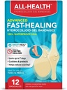 All Health Advanced Smart Healing Hydrocolloid Gel Bandages, Assorted Sizes, 12 ct 