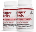 TURNER Super Reds Capsules avec UAF1000+, Nouvelle-Zélande Red Superfood Energy, Végétiques essentiels, Antioxydants, Enzymes, Cleanse, 180 Capsules, 2 Bouteilles