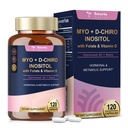 Totaria Myo-Inositol & D-Chiro Inositol Supplément Capules 3075mg, plus multivitamine vitamine D3, Folate, rapport idéal 40:1 - équilibre hormonal pour les femmes et l'ovaire* Soutien