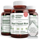 Natuurlijke Nutra Rode Gist Rijst Extract, Cardiovasculair Ondersteuning, helpt Immuniteit te verbeteren, helpt handhaven Lichaamsvet & Fluid Flow, Verbeter de spijsvertering, Glutenvrije Supplementen, 600 mg, 60 Capsules (2 Pack)