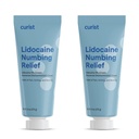 Cursist 5% Lidocaine Cream Maximale OTC Strength Topical Pain Relief OTC - 12 oz (pakket van 2) XL Tube 5 Procent Lidocaine Numbing Cream naar Numb Effectief (2 Pack - 6 oz Tube)