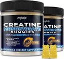 Creatine Monohydraat Gummies 5g voor mannen en vrouwen - Suikervrije Creatine Gummy 5000mg met Magnesium Taurate, L-Taurine, Vitamine B 6 & B12 voor spierondersteuning, Energie Boost, Pre-workout, 120 Tel.