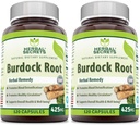 Kruidengeheimen Burdock Root 425 Mg Capsules (Non-GMO) (120 Telling - Verpakking van 2)