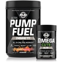 PMD Sports PMD Sports Ultra Pompe Fuel Insanité - Pré entraînement - Miami Sunrise (30 portions) & PMD Sports Omega coupe Elite Thermogen Fat Burner (90 Softgels)