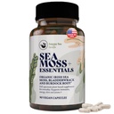 HAPPY FOX Irish Sea Moss Capsules with Burdock Root & Bladderwrack - Alternatief voor Seamoss Gummies or Powder, 90 Vegan Capsules, Made in USA
