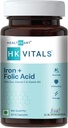 Santé k Supplément fer + acide folique, avec zinc, vitamine C et vitamine B12, soutient la construction de sang, l'immunité et l'énergie, 60 capsules d'acide folique fer