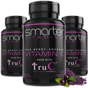 (3 Pack) Raw Whole Food Vitamin C Natural Immune Support from Berrys, Premium Antioxidants, Bioflavonoids & Polyfenols, 180 Vegan Capsules
