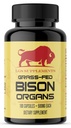 Gras Fed Bison Orgaan Supplement, Ondersteunt Gehele Lichaam Wellness met Eigen Blend van Lever, Hart, Nier, Freeze-Dried Bison, Niet GMO, 180 Capsules
